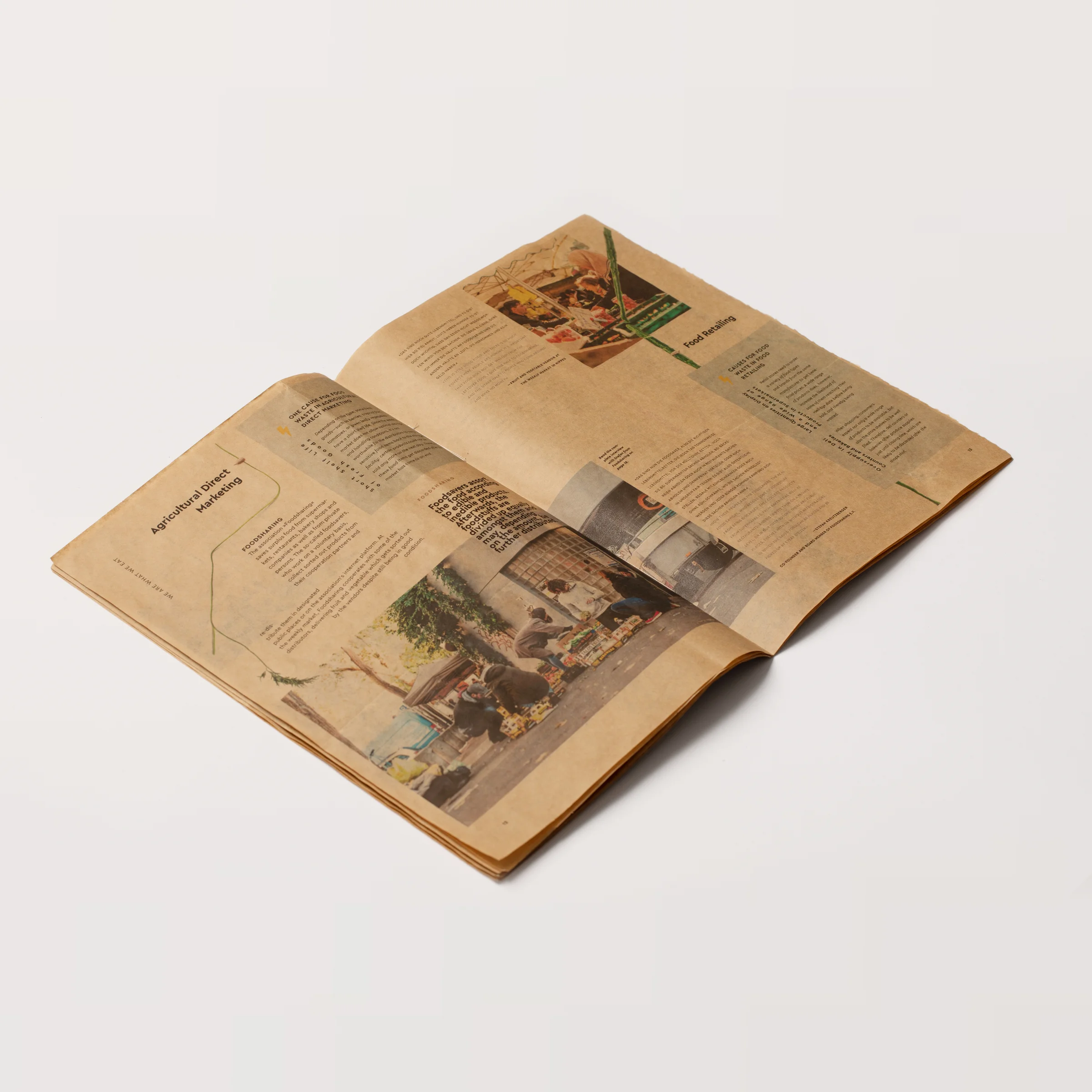 Open magazine on food waste