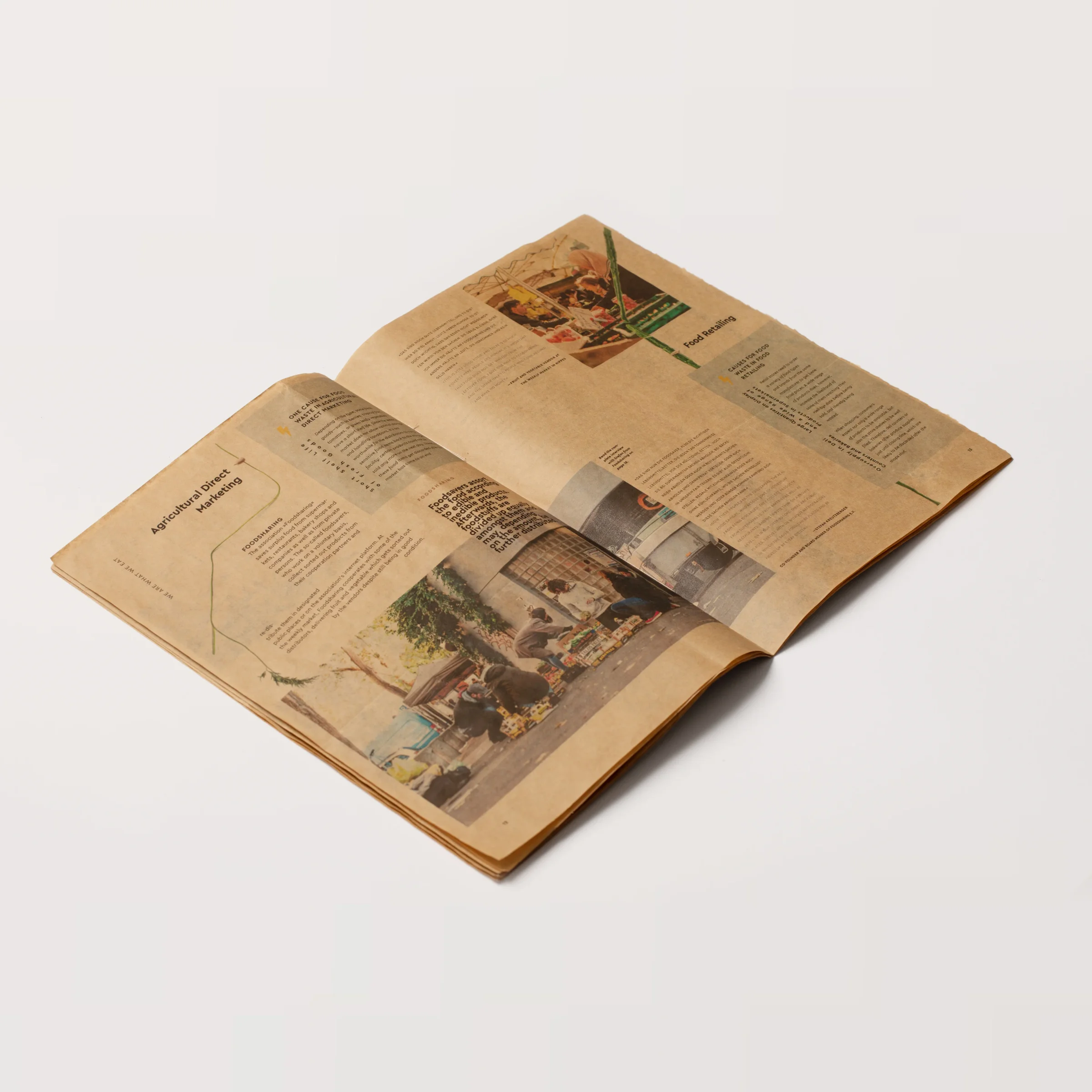 Open magazine on food waste